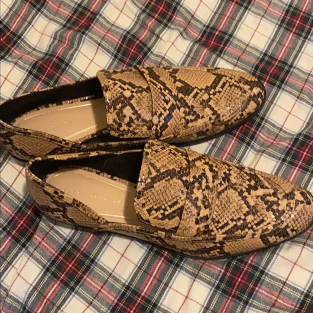 Zara snake print shoes